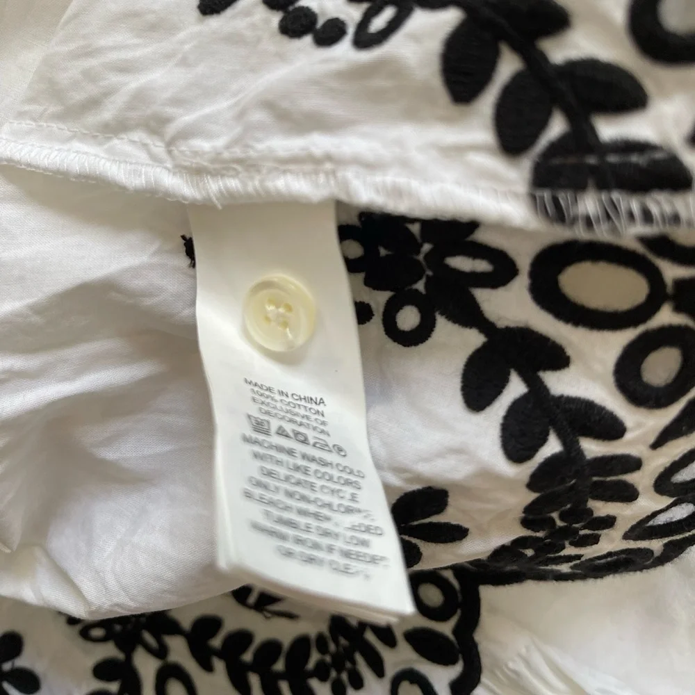 Kate Spade Short Sleeve Cutwork Top - Picture 3 of 6